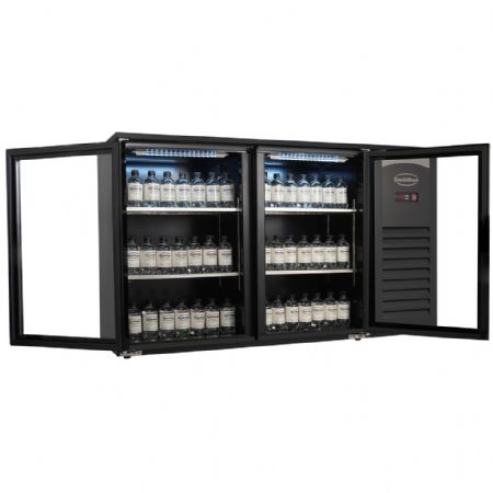 Arrière Bar 2 portes vitrées 305 L positif - Combisteel - 7503.0005