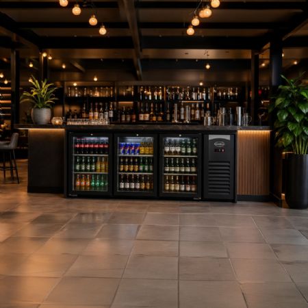 Arrière bar 3 portes vitrées 470 L positif - Combisteel - 7503.0010