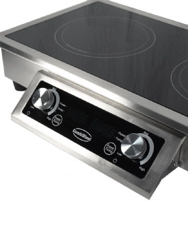 Matériel de restauration encastrable induction 2 zones 712x382x115 mm - Combisteel - 7505.0020