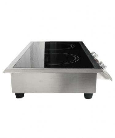 Matériel de restauration encastrable induction 2 zones 712x382x115 mm - Combisteel - 7505.0020