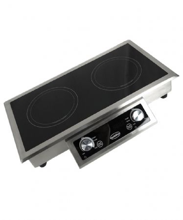 Matériel de restauration encastrable induction 2 zones 712x382x115 mm - Combisteel - 7505.0020