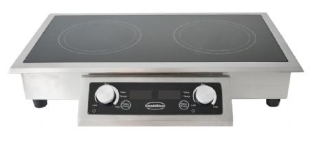 Matériel de restauration encastrable induction 2 zones 712x382x115 mm - Combisteel - 7505.0020