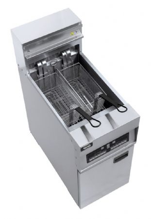 Friteuse professionnelle sur coffre triphasé 2 paniers - Combisteel - 7509.0005