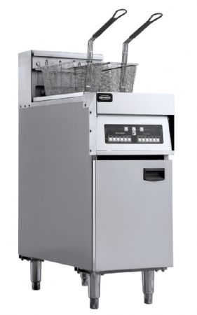 Friteuse professionnelle sur coffre triphasé 2 cuves de 12,5 L 2 paniers - Combisteel - 7509.0010