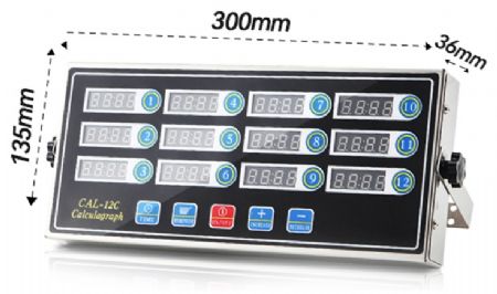 Minuterie de cuisine numérique 12 canaux DKT-12 - Combisteel - 7517.0020