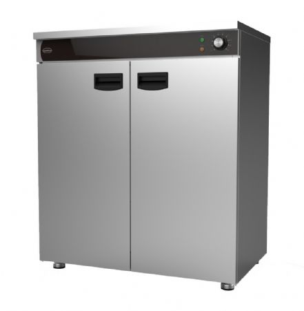 Chauffe assiettes 2 portes pleines positif 90 à 120 assiettes Ø 32 cm - Combisteel - 7518.0010