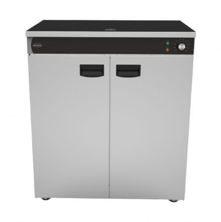 Chauffe assiettes 2 portes pleines positif 90 à 120 assiettes Ø 32 cm - Combisteel - 7518.0010
