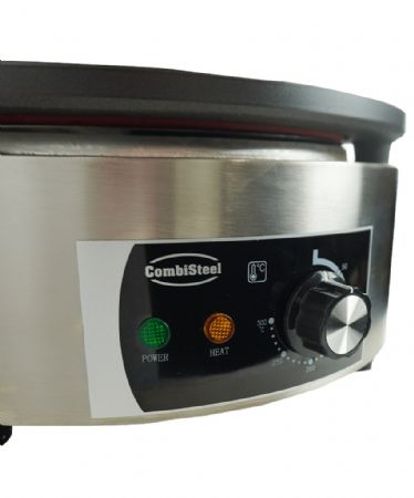 Crêpière professionnelle Ø 400 mm acier inoxydable Monophasé - Combisteel - 7518.0165