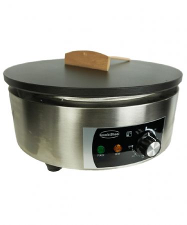 Crêpière professionnelle Ø 400 mm acier inoxydable Monophasé - Combisteel - 7518.0165
