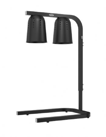 Lampe chauffante double hauteur rglable - couleur noire