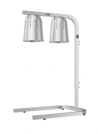 Lampe chauffante double hauteur rglable - couleur argent