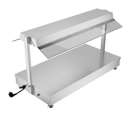 Rampe chauffante avec double chauffage et 3 compartiments 1/1GN 1035x500x600 mm - Combisteel - 7518.0185