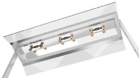 Rampe chauffante avec double chauffage et 3 compartiments 1/1GN 1035x500x600 mm - Combisteel - 7518.0185