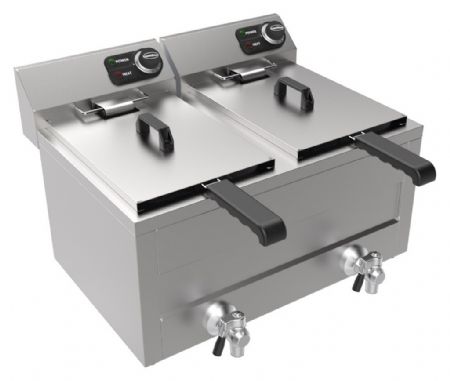 Friteuse à poser petite capacité 2 x 8 litres Monophasé - Combisteel - 7518.0205