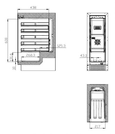Cave à Vins 1 porte vitrée 50 L positive - Combisteel - 7525.0015