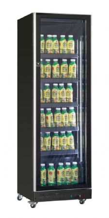 Armoire à boissons 1 porte vitrée noire 387 L positive - Combisteel - 7526.0005
