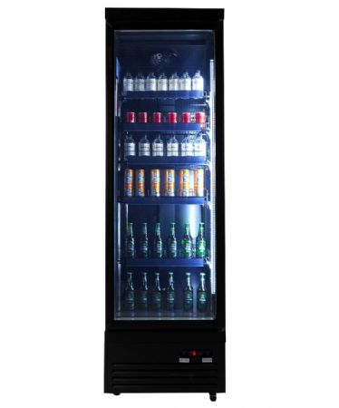 Armoire à Boissons 1 porte vitrée Noire 450 L positive - Combisteel - 7526.0100