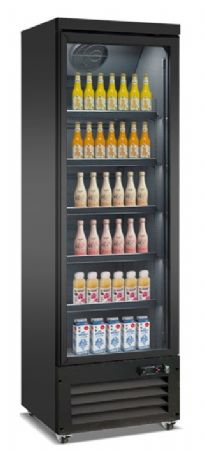 Armoire à Boissons 1 porte vitrée Noire 450 L positive - Combisteel - 7526.0100