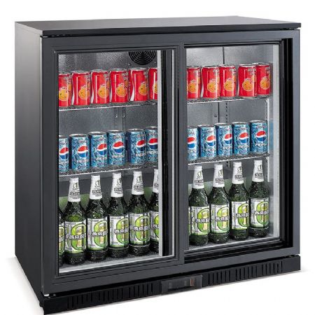 Arrière-bar 2 portes vitrées 208 L positive - Combisteel - 7527.0020 Arrière-bar 2 portes vitrées 208 L positive - Combisteel - 7527.0020