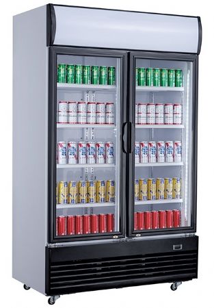 Armoire à boissons 2 portes vitrées 1000 L positive - Combisteel - 7527.0105