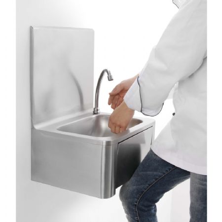 Lavabo avec commande au genou 400x330x570