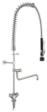 Pré-douche de rinçage en acier inoxydable 304 avec connexion 1 trou - Combisteel - 7536.0005
