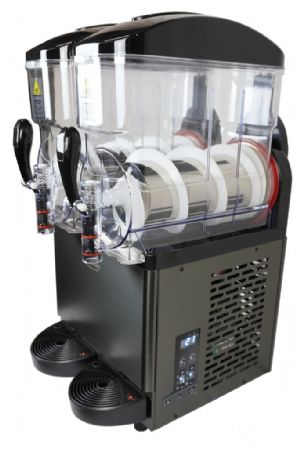 Machine  granitas professionnelle noire 2x12 litres - 290x570x945 mm