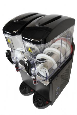 Machine  granitas professionnelle noire 2x12 litres - 290x570x945 mm