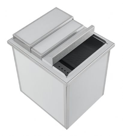Bac  glace encastrable acier inoxydable - 380x446x524mm