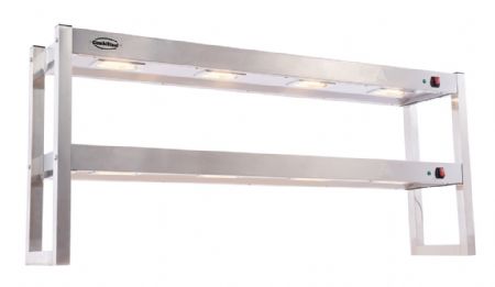 Etagre chauffante 2 tages dmontable - largeur 1500mm