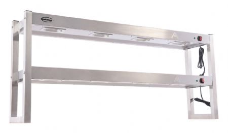 Rampe chauffante halogène 2 niveaux 2,4 kW 8 éléments 1500x300x650 mm - Combisteel - 7539.0055