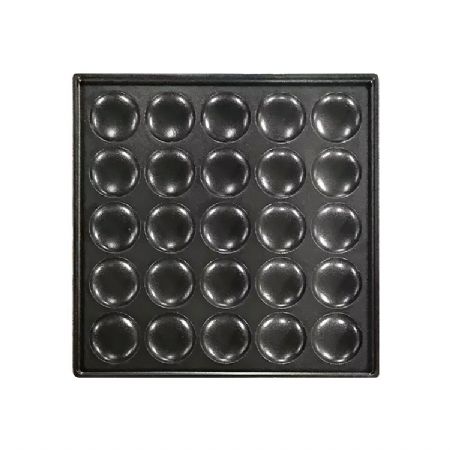 Crêpière professionnelle 25 mini-crêpes Ø 4,5 cm acier inoxydable Monophasé - Combisteel - 7540.0005