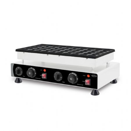 Crêpière professionnelle 50 mini-crêpes Ø 4,3 cm acier inoxydable Monophasé - Combisteel - 7540.0010
