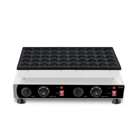 Crêpière professionnelle 50 mini-crêpes Ø 4,3 cm acier inoxydable Monophasé - Combisteel - 7540.0010