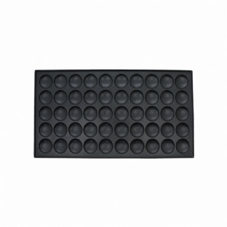 Crêpière professionnelle 50 mini-crêpes Ø 4,3 cm acier inoxydable Monophasé - Combisteel - 7540.0010
