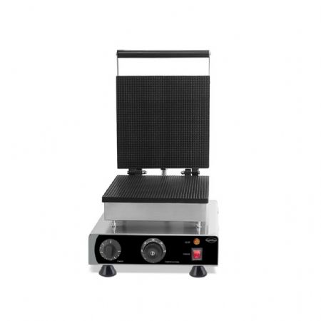 Gaufrier professionnel Monophasé acier inoxydable gaufres au sirop carrées 253x253x3 mm - Combisteel - 7540.0040
