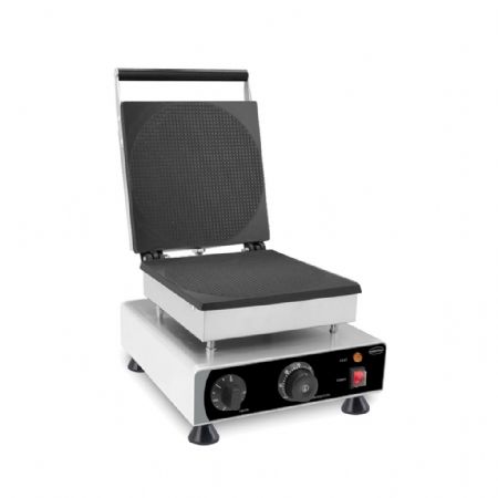 Gaufrier professionnel Monophasé acier inoxydable gaufres au sirop rondes 250x250x3 mm - Combisteel - 7540.0045