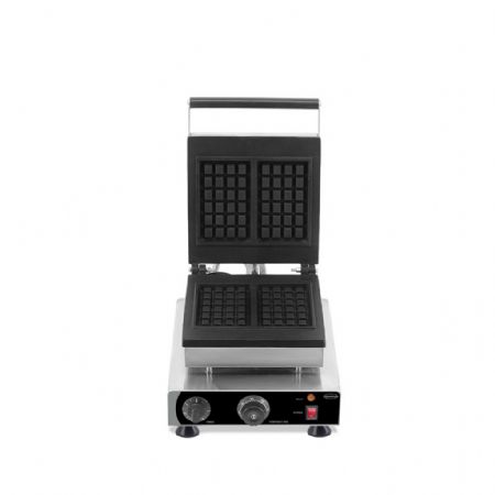 Gaufrier professionnel Monophasé acier inoxydable 2 gaufres de Bruxelles 162x98x24 mm - Combisteel - 7540.0055