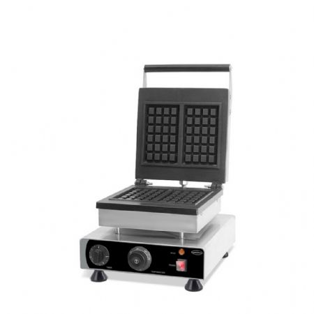 Gaufrier professionnel Monophasé acier inoxydable 2 gaufres de Bruxelles 162x98x24 mm - Combisteel - 7540.0055 Gaufrier professionnel Monophasé acier inoxydable 2 gaufres de Bruxelles 162x98x24 mm - Combisteel - 7540.0055