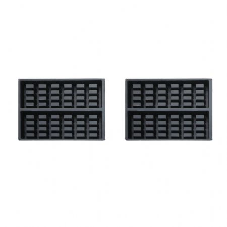 Gaufrier professionnel Monophasé acier inoxydable rotatif 2 gaufres de Bruxelles 167x102x28 mm - Combisteel - 7540.0070