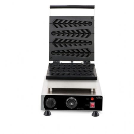 Gaufrier electrique pour gauffres forme de pin - 4 pices