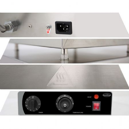 Gaufrier professionnel Monophasé acier inoxydable 4 gaufres sucette pin 223x52x40 mm - Combisteel - 7540.0090