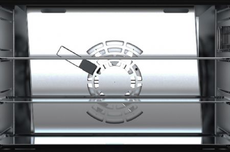 Four à convection professionnel Monophasé 55 L 4 niveaux commandes bouton rotatif - Combisteel - 7543.0015