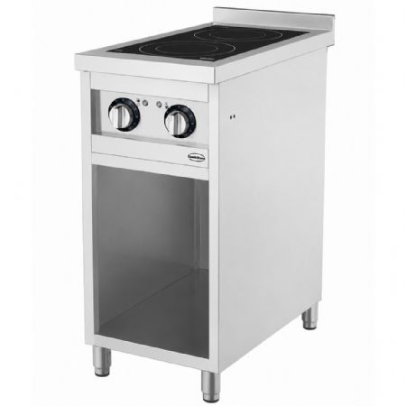 Fourneau profondeur 700 Triphasé 7 kW 2 feux - Combisteel - 7545.0005