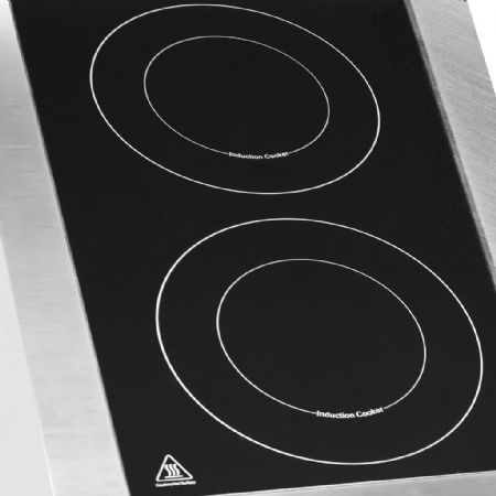 Fourneau profondeur 700 Triphasé 7 kW 2 feux - Combisteel - 7545.0005