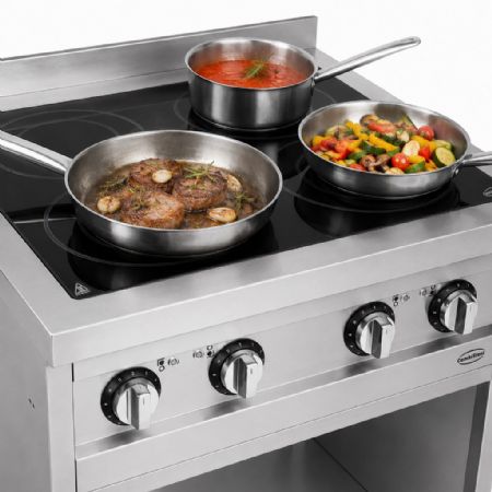 Fourneau profondeur 700 Triphasé 4 feux 14 kW - Combisteel - 7545.0010