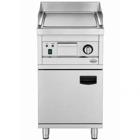 Plaque à snacker pro profondeur 700 Monophasé 2,7 kW surface chromée - Combisteel - 7545.0015