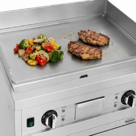 Plaque à snacker pro profondeur 700 Triphasé 8,1 kW surface chromée - Combisteel - 7545.0020