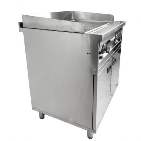Plaque Grill lectrique sur coffre 700mm