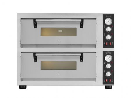 Four à pizza professionnel Triphasé 2 x 4 pizzas Ø30 cm - Combisteel - 7548.0040